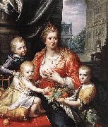 Paulus Moreelse Sophia Hedwig, Countess of Nassau Dietz, with her Three Sons. Spain oil painting artist